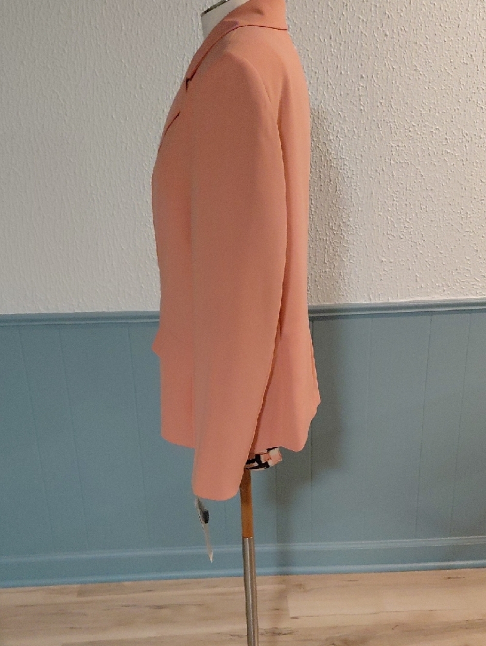 Le Suit Peach Pink Tailored Blazer Jacket - Picture 5 of 6